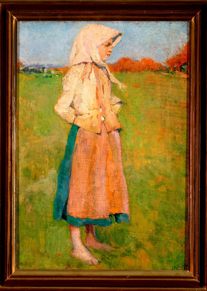 Józef Mehoffer - Village girl - MP 550 MNW - National Museum in Warsaw