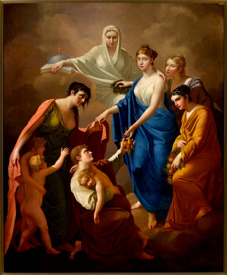 Józef Oleszkiewicz - Mercy and protection of paupers of empress Elisabeth - MP 5523 - National Museum in Warsaw