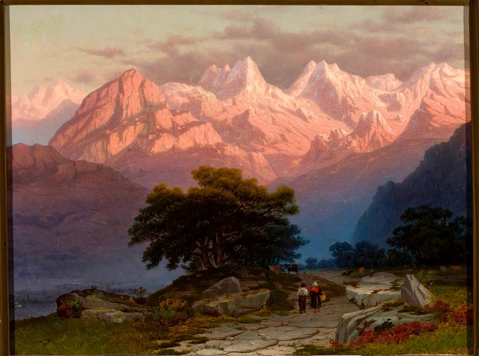 Józef Marszewski - Mountain landscape with staffage - MP 4326 - National Museum in Warsaw