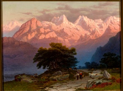 Józef Marszewski - Mountain landscape with staffage - MP 4326 - National Museum in Warsaw