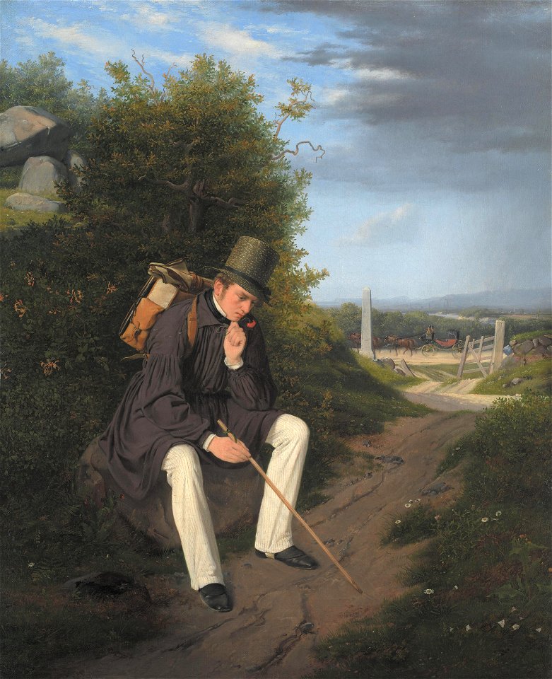 Jørgen Roed - An Artist Resting by the Roadside - KMS2063 - Statens Museum for Kunst