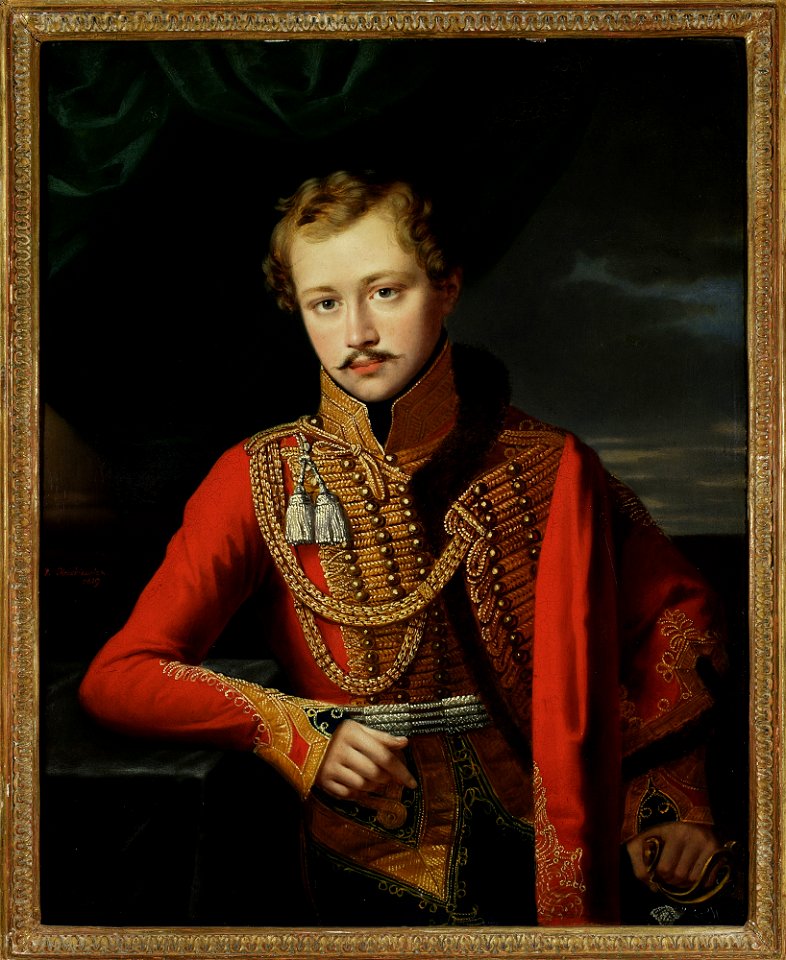 Józef Oleszkiewicz - Portrait of an officer - MP 2734 - National Museum in Warsaw