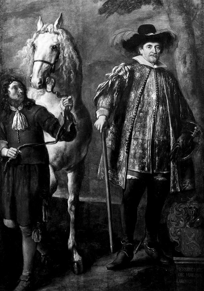 Jürgen Ovens - Hendrik van Halmale with his Horse and Groom - 09.184 - Museum of Fine Arts