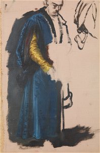 Józef Simmler - Jaśko of Tenczyn. Study to the Painting The Oath of Queen Jadwiga - MNK II-a-648 - National Museum Kraków
