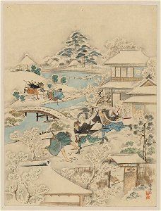 Jūichidanme - act eleven of the Chūshingura - searching the grounds LCCN2009615290