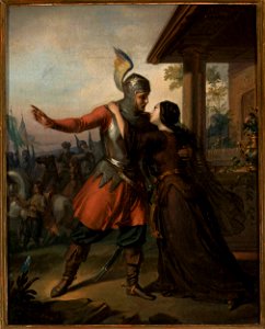 Józef Simmler - Wacław's farewell to Maria - MP 677 MNW - National Museum in Warsaw