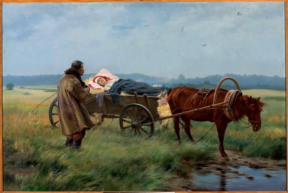 Józef Ryszkiewicz - On the way to the doctor - MP 1280 MNW - National Museum in Warsaw