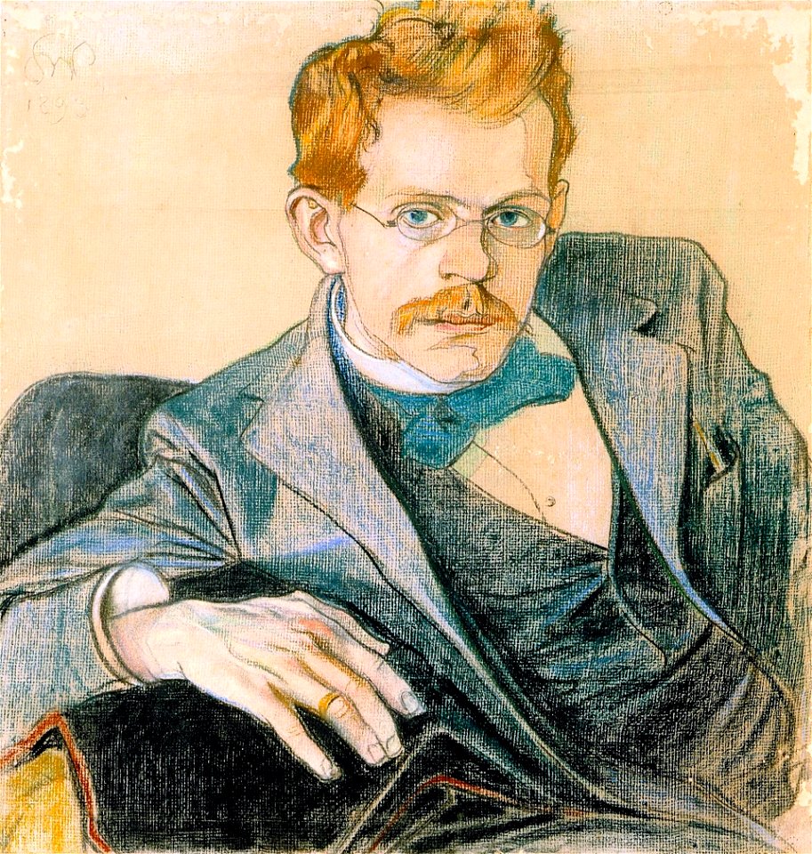 Józef Mehoffer by Wyspiański, 1898