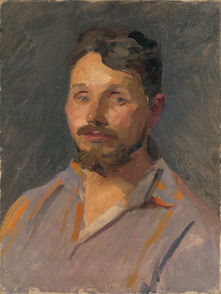 Július Glatter - Podobizeň Halásza-Hradila - O 1056 - Slovak National Gallery