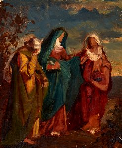 Józef Simmler - Sketch to the Painting Three Marys Walking to Christ's Tomb - MNK II-a-664 - National Museum Kraków