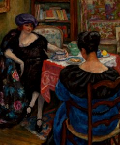 Józef Pankiewicz - Filiżanka herbaty (Wizyta)