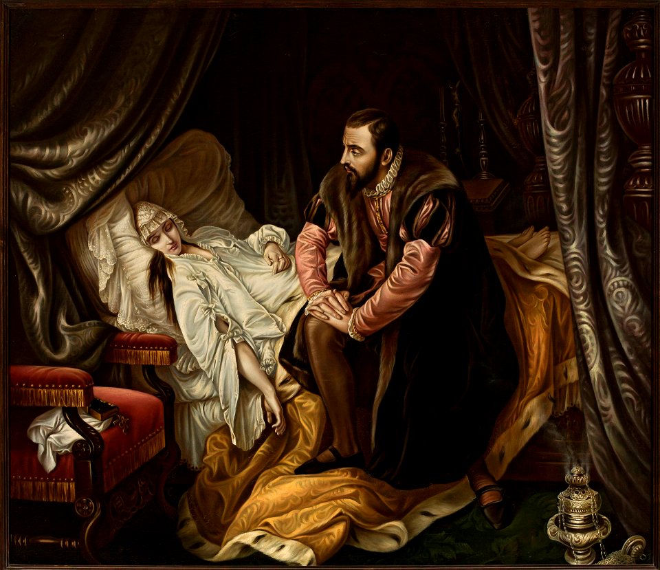 Józef Simmler - Death of Barbara Radziwiłł - MP 673 - National Museum ...