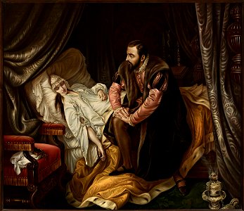 Józef Simmler - Death of Barbara Radziwiłł - MP 673 - National Museum in Warsaw