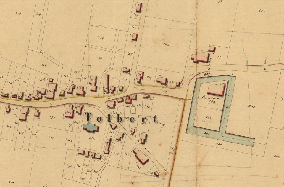 Kaart van den aanteleggen grindweg in de gemeenten Leek en Marum. Blad no. 2. Pasop - Frieschepalen (Uitsnede Tolbert)