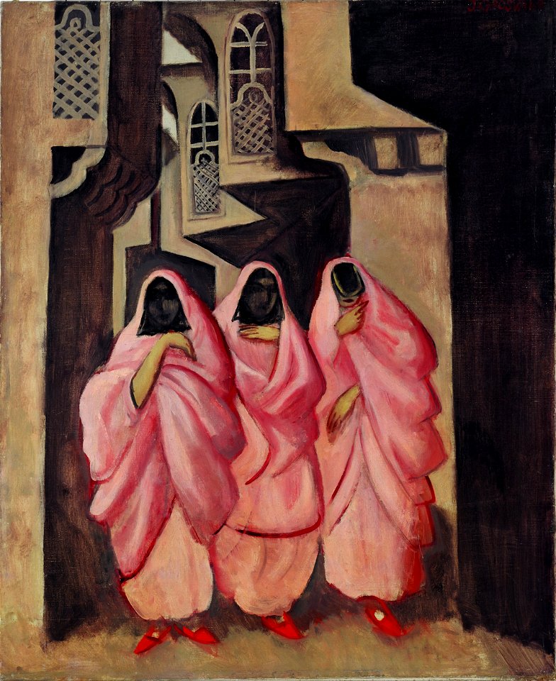 Jāzeps Grosvalds - Three Women on the Street of Baghdad - Google Art Project
