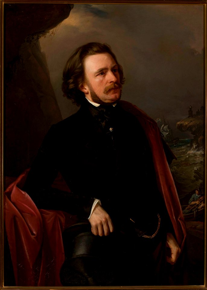 Józef Simmler - Portrait of doctor Teodor Teutold-Tripplin, traveller - MP 273 - National Museum in Warsaw