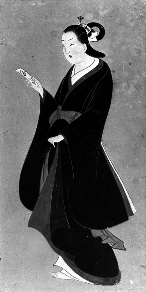 Kaigetsudō - Beauty with Letter - 29.100.534 - Metropolitan Museum of Art
