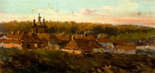 Józef Szermentowski - Volhynian Village - MNK II-a-970 - National Museum Kraków