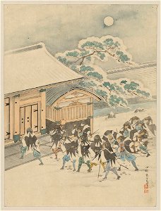 Jūichidanme - act eleven of the Chūshingura - breaking down the entrance LCCN2009615288