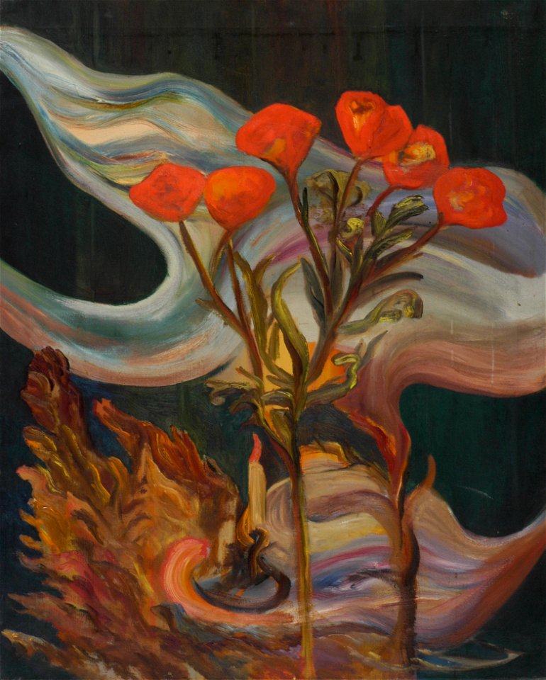 K.A. Schmidt - Stilleven met kaars - AB18603 - Cultural Heritage Agency of the Netherlands Art Collection