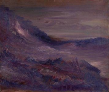 K.A. Schmidt - Woest landschap met zee - AB18253 - Cultural Heritage Agency of the Netherlands Art Collection