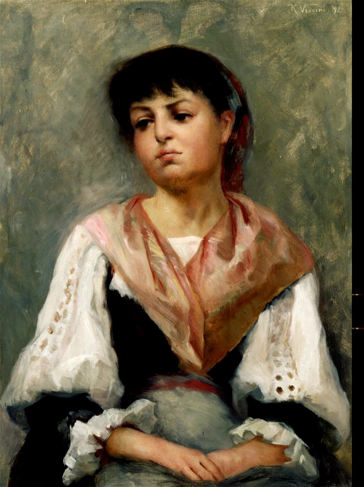 Kaarlo Vuori - Tyttö (Italiasta) - A-1993-405 - Finnish National Gallery