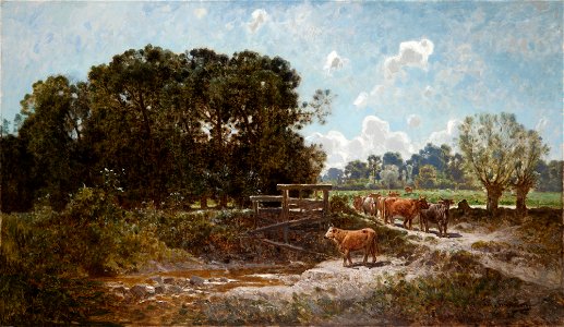 Józef Szermentowski - Cattle on the Pasture - MNK II-a-438 - National Museum Kraków