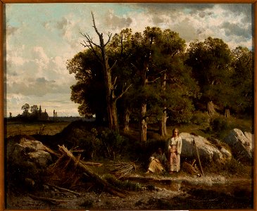 Józef Szermentowski - Oak forest - MP 2282 - National Museum in Warsaw