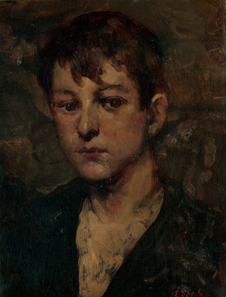 Július Éder - Hlava chlapca - O 20 - East Slovak Gallery