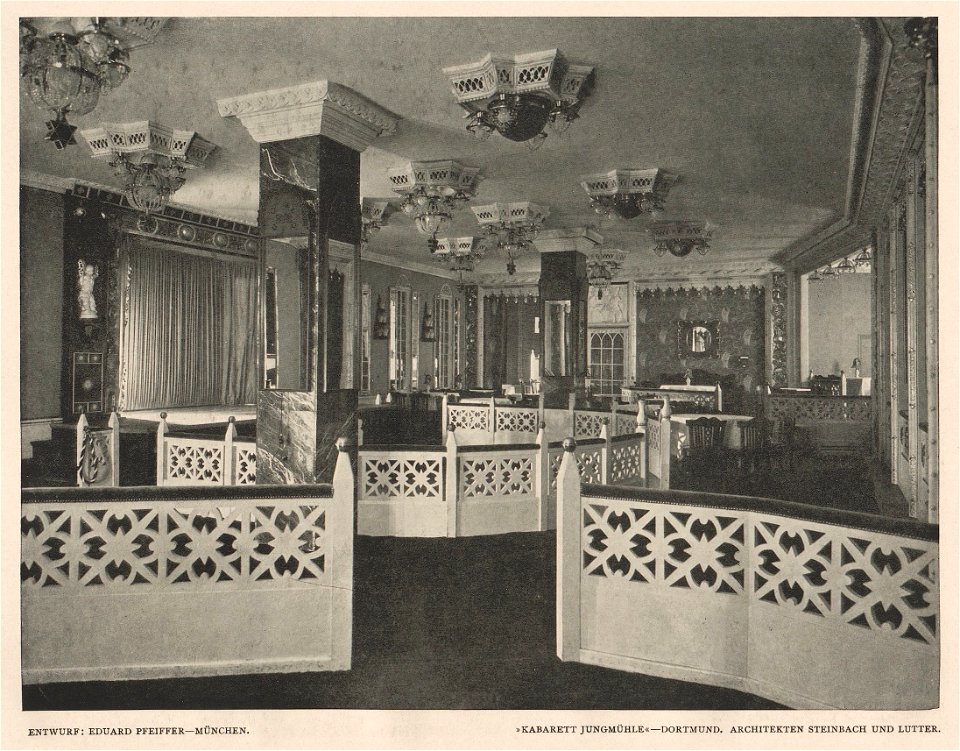 Kabarett Jungmühle in Dortmund, 1913