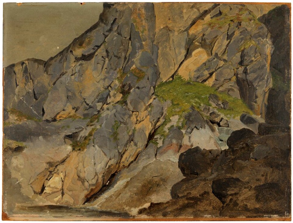 Jørgen Sonne - A Rock Study, Italy - NM 7450 - Nationalmuseum