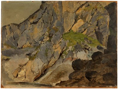 Jørgen Sonne - A Rock Study, Italy - NM 7450 - Nationalmuseum