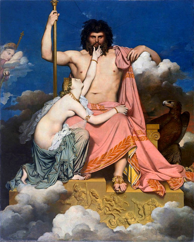 Júpiter y Tetis, por Dominique IngresFXD