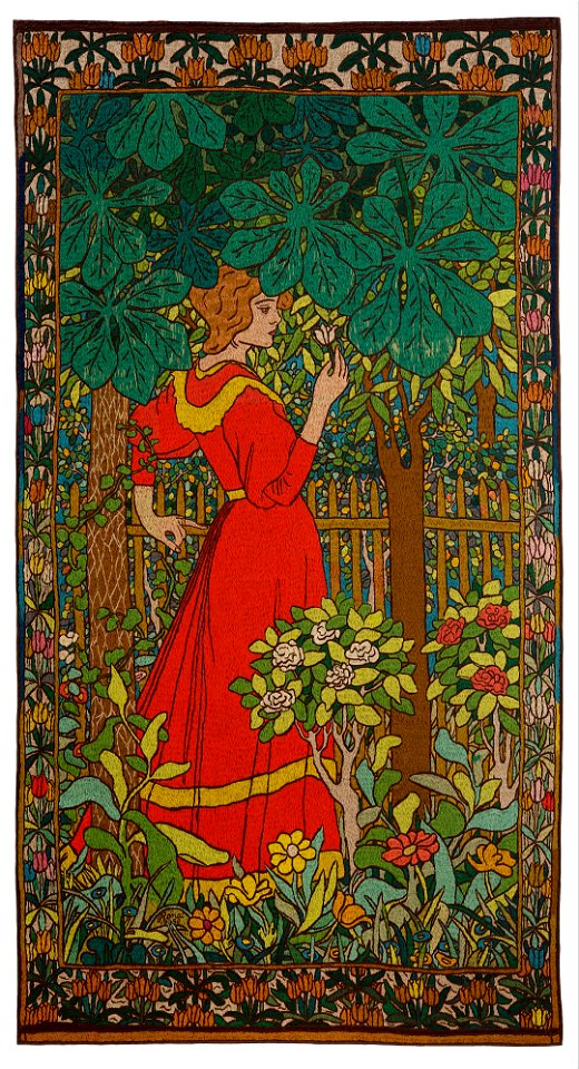 József Rippl-Rónai - Lady in red - Google Art Project