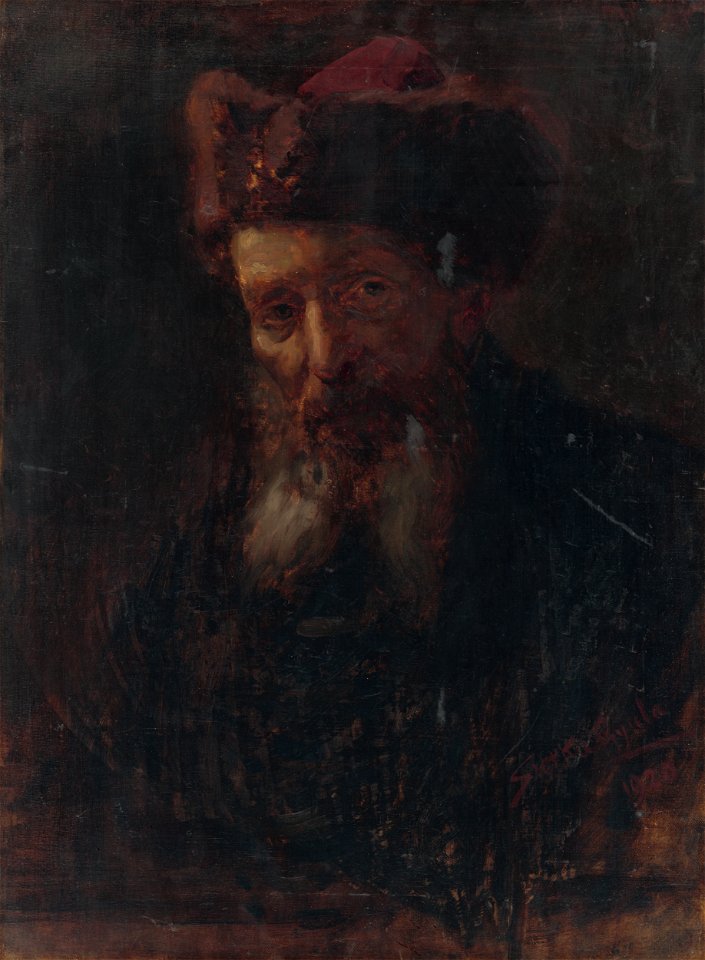 Július Štetka - Head Study of an Old Man - O 1165 - Slovak National Gallery