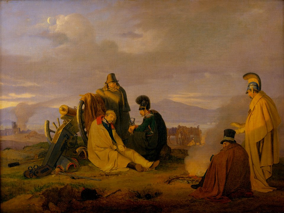 Jørgen Sonne - En valplads morgenen efter et slag - 1833