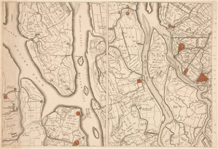 Kaart van Zuidwest Nederland in twee segmenten, objectnr A 1691