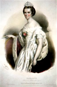 Kaiserin Elisabeth von Österreich Hoffmann Litho