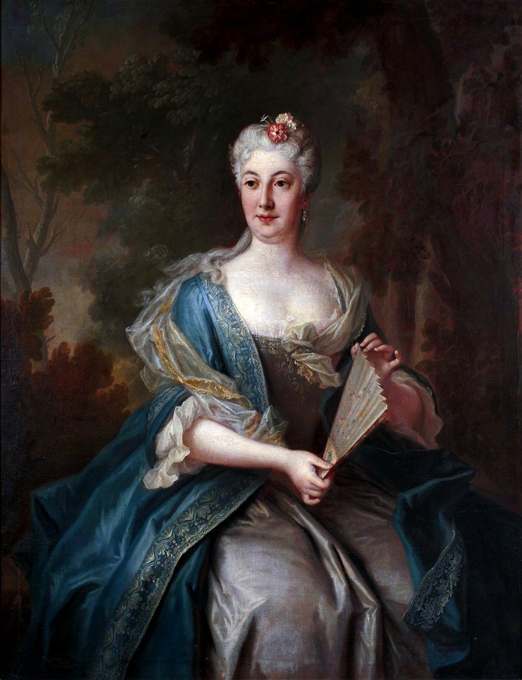 Kaciaryna Barbara Branickaja (Radzivił). Кацярына Барбара Браніцкая (Радзівіл) (L. Silvestre, 1728)