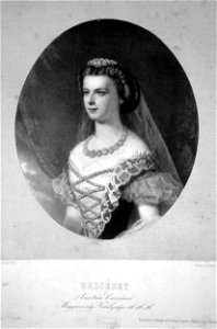 Kaiserin Elisabeth von Österreich Litho Eduard Kaiser 03