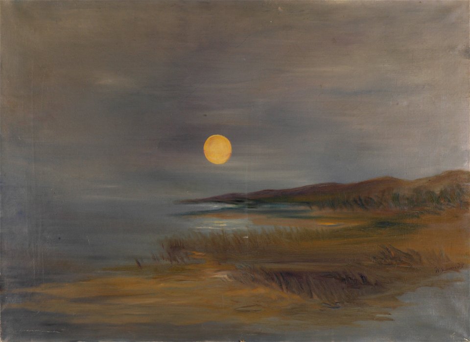 K.A. Schmidt - Maan landschap - AB18599 - Cultural Heritage Agency of the Netherlands Art Collection