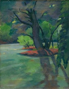 Július Schubert - Mŕtve rameno Dunaja - M 40 - Ernest Zmeták Art Gallery