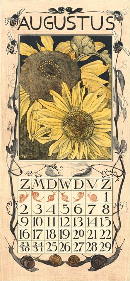 Kalenderblad augustus 1902