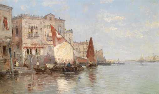K Wagner Kanal in Venedig c1900