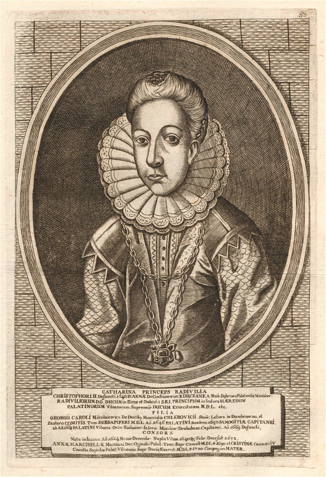 Kaciaryna Radzivił (Astroskaja). Кацярына Радзівіл (Астроская) (H. Lajbovič, 1758)