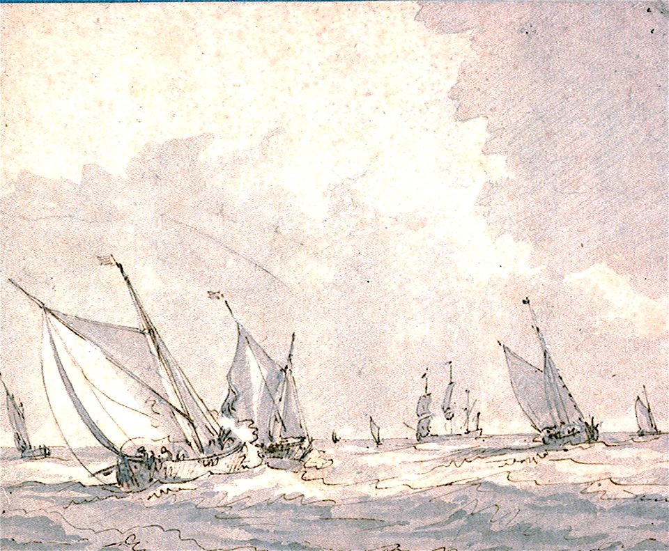 Kaags beating to windward in a breeze RMG PV5346