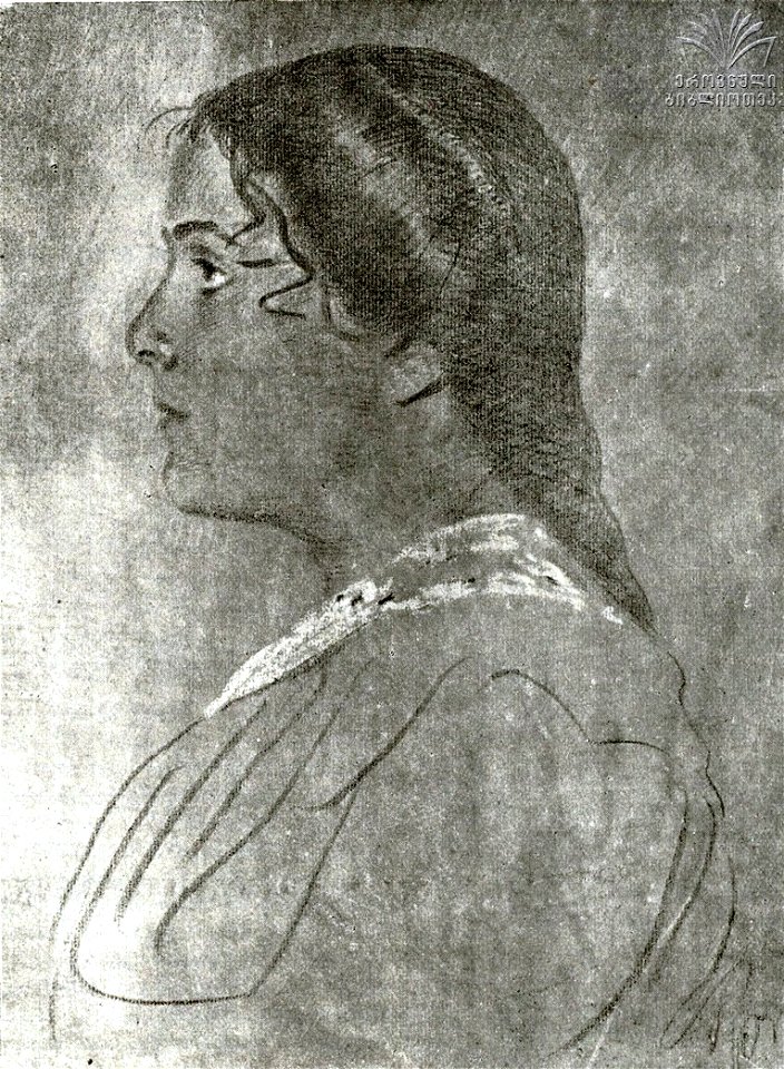 K. Kavtaradze. Portrait. 1912