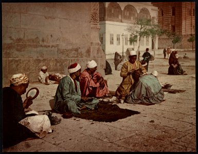 Kairo, coiffeurs Arabes dans la rue LCCN2017657444