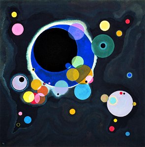 Vassily Kandinsky, 1926 - Several Circles, Gugg 0910 25. Free illustration for personal and commercial use.