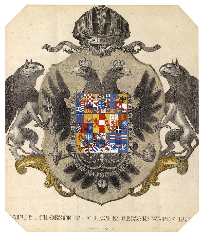 Kaiserlich österreichisches großes Wappen 1836